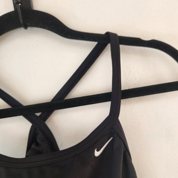 Nike Black One-Piece Swimsuit Swim Suit Bathing Suit Swimming Athletic 6 (32) - Picture 3 of 7